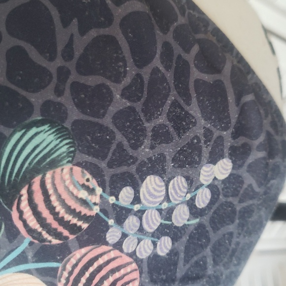 Johnny Was Sea Owl Square Neck Floral Patterned Women's One Piece Bikini Size M - Picture 4 of 6